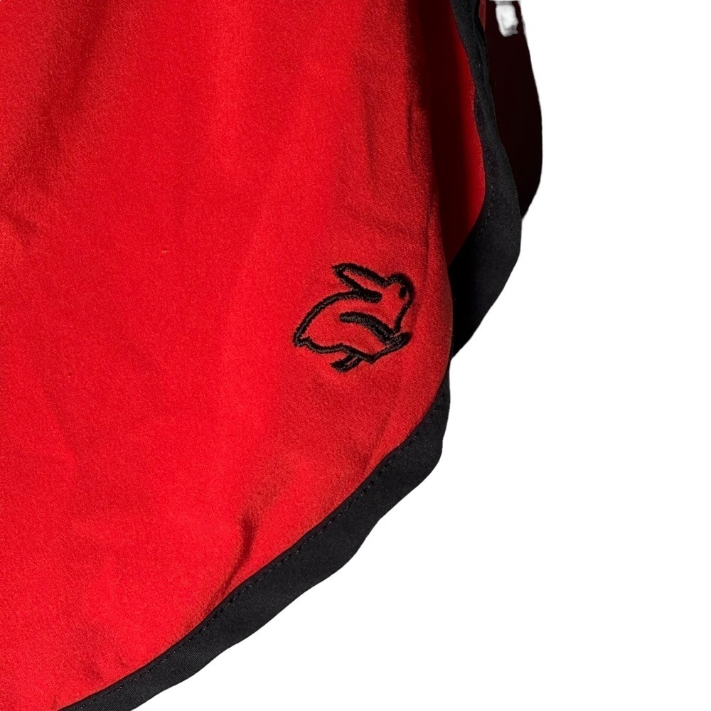 Rabbit Running Shorts Gray Red Color Block Size M… - image 4